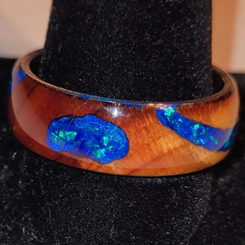 Handmade custom river ring - Picture 3 of 5